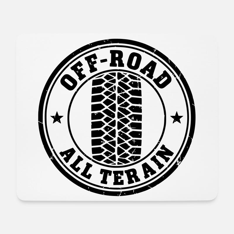 Offroad - Mousepad (Querformat) - Weiß