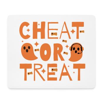 Cheat or Treat – Halloween for gamer ghosts - Mouse Pad (horizontal) - white - Front