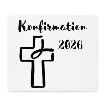 Confirmation 2026 Fish dipping into the cross - Mouse Pad (horizontal) - white - Front