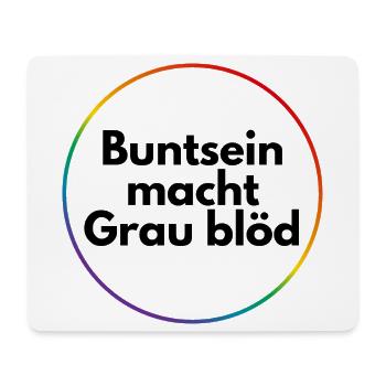 Être coloré rend le gris stupide - Tapis de souris (format paysage) - blanc - Devant