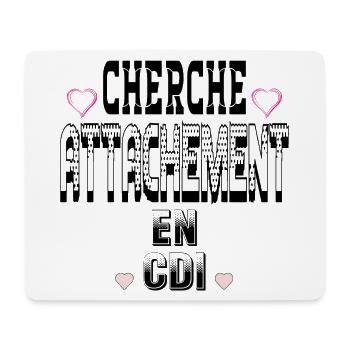 Auf der Suche nach einer Bindung zu einem unbefristeten Vertrag - Mousepad (Querformat) - Weiß - Vorne