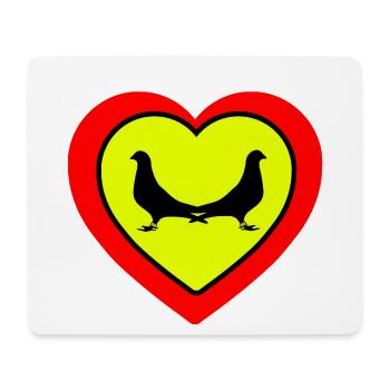 Doves - Mouse Pad (horizontal) - white - Front