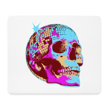 Disco Skull Mosaic - Mouse Pad (horizontal) - white - Front
