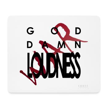 God Damn Loudness War - Mouse Pad (horizontal) - white - Front