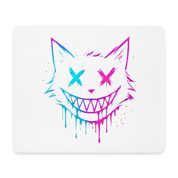 Katzen-Splash - Mousepad (Querformat) - Weiß - Vorne