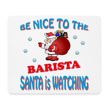 SANTA BARISTA - Mousepad (Querformat) - Weiß - Vorne