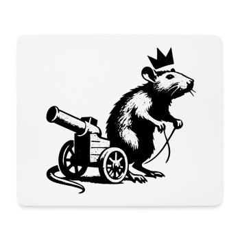 Imperial Rat on Cannon Cart | King Rat - Mouse Pad (horizontal) - white - Front