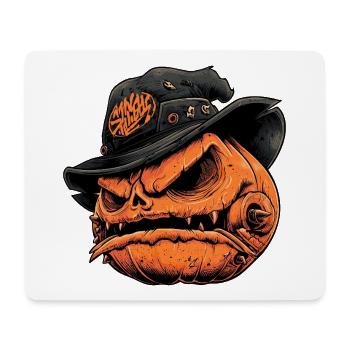 Pumpkin Punk Hat Horror - Mouse Pad (horizontal) - white - Front