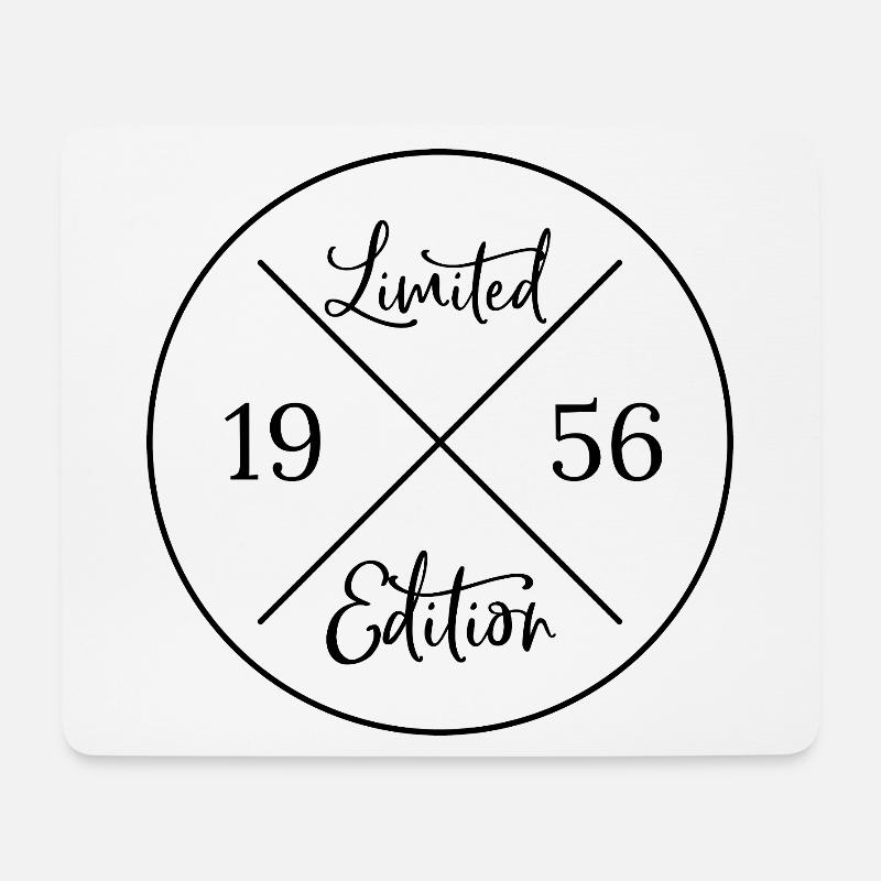 Limited edition 1956 - 70. Geburtstag Geschenk - Mousepad (Querformat) - Weiß