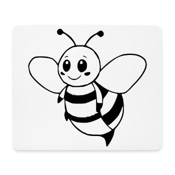 Biene Bienchen Imker  - Mousepad (Querformat) - Weiß - Vorne
