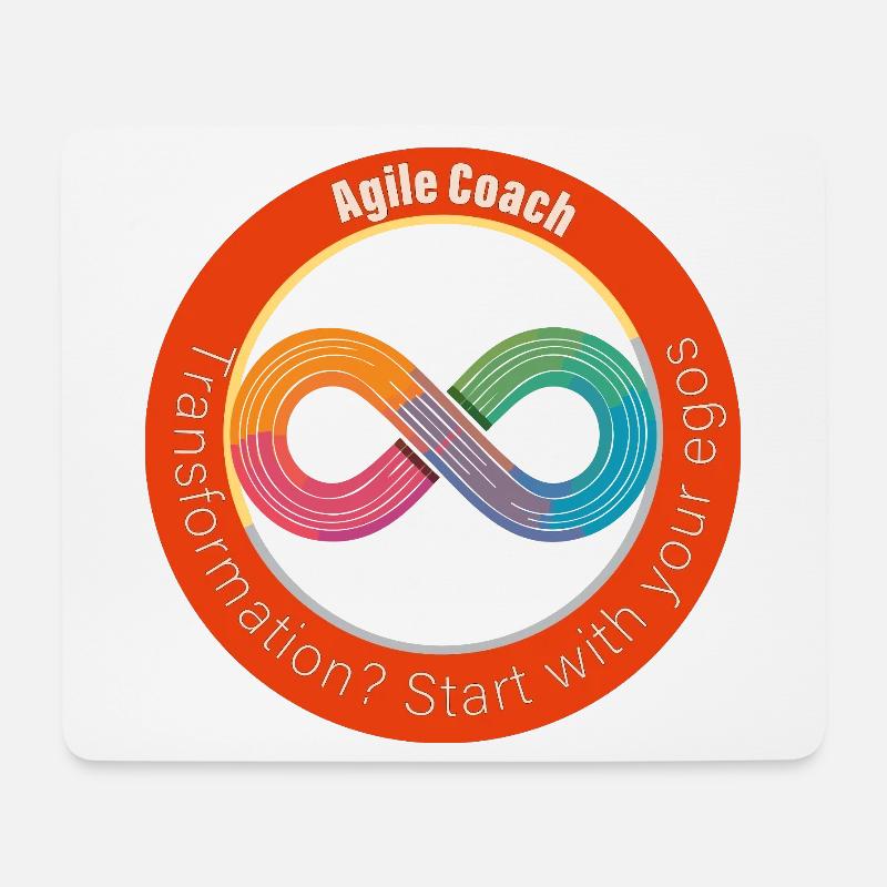 Transformation? Start with your egos - Mouse Pad (horizontal) - white