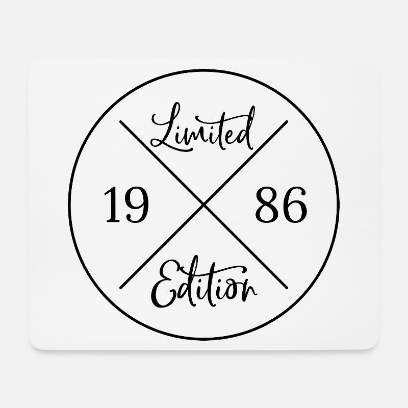 Limited edition 1986 - 40. Geburtstag Geschenk - Mousepad (Querformat) - Weiß