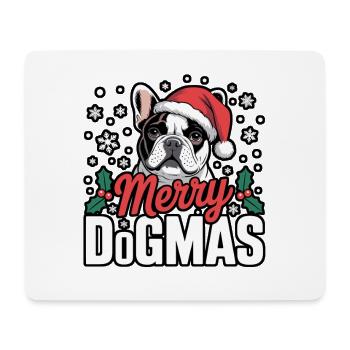 Merry Dogmas Bulldog - Mousepad (Querformat) - Weiß - Vorne