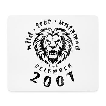 18. Geburtstag Sauvage, libre et indompté depuis 12/2007 - Tapis de souris (format paysage) - blanc - Devant