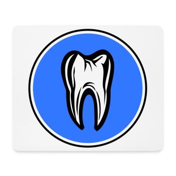 Icône de dentiste dentaire dentaire - Tapis de souris (format paysage) - blanc - Devant