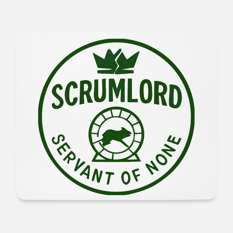 Scrumlord - Ruler without minions - Mouse Pad (horizontal) - white
