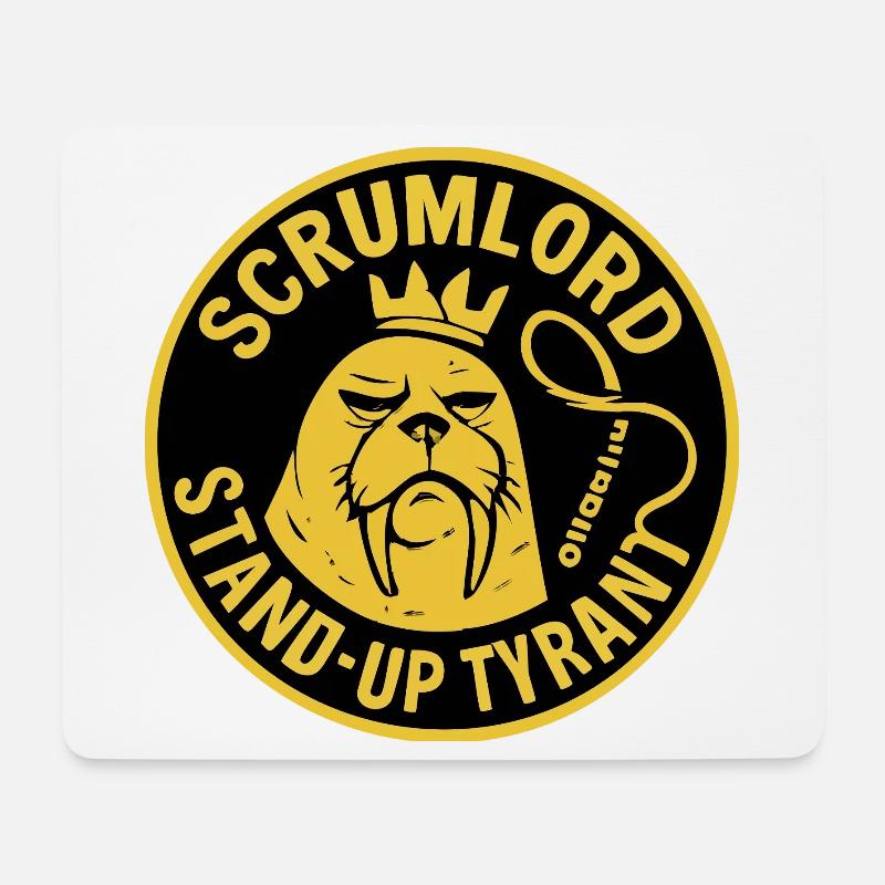 Scrum Lord StandUp Tyrant - Mouse Pad (horizontal) - white