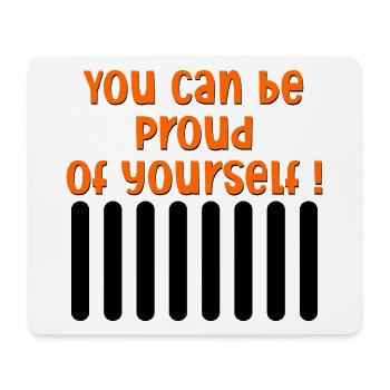 MOTIVATION BEING PROUD - Mouse Pad (horizontal) - white - Front