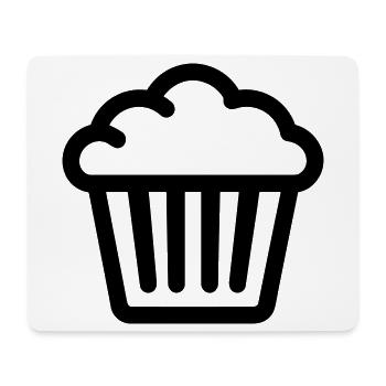 muffin - Tapis de souris (format paysage) - blanc - Devant