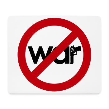 Stop War – Für Frieden & Freiheit - Mousepad (Querformat) - Weiß - Vorne