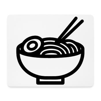 ramen - Tapis de souris (format paysage) - blanc - Devant
