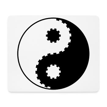 Yin Yang Gear – Asian Balance & Technique - Mouse Pad (horizontal) - white - Front