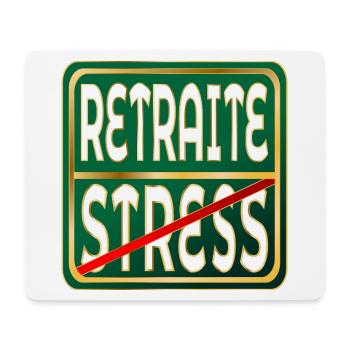 Retirement Stress Work - Mouse Pad (horizontal) - white - Front