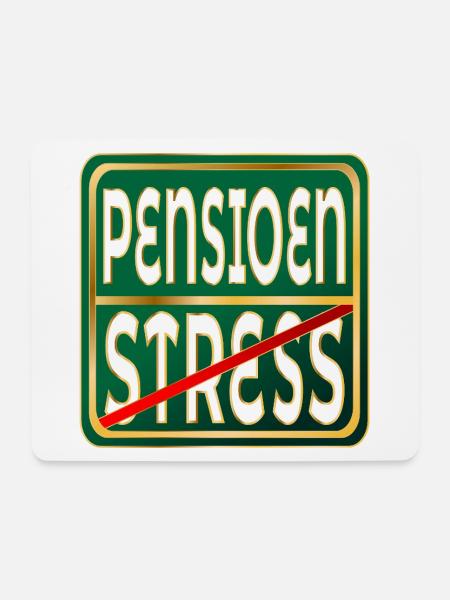 STRESSARBEIT IM RUHESTAND - Mousepad (Querformat) - Weiß