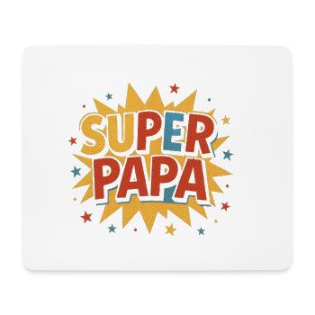 Super Dad Comic Burst Rétro - Tapis de souris (format paysage) - blanc - Devant