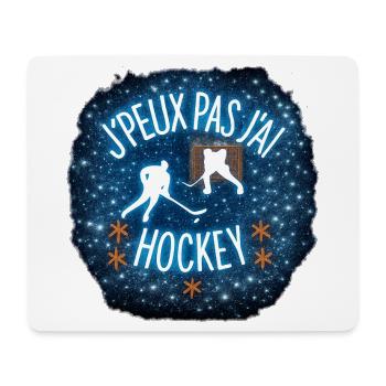 I can't I have hockey - Mouse Pad (horizontal) - white - Front