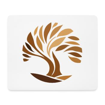 Tree of life, connection with nature - Mouse Pad (horizontal) - white - Front