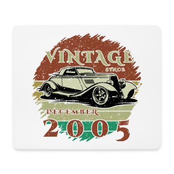 20th Birthday - Classics - Vintage since 12/2005 - Mouse Pad (horizontal) - white - Front