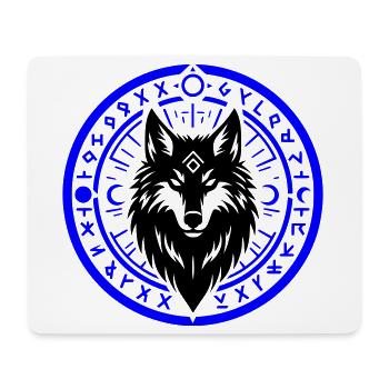 Runenring der Nacht - Mousepad (Querformat) - Weiß - Vorne