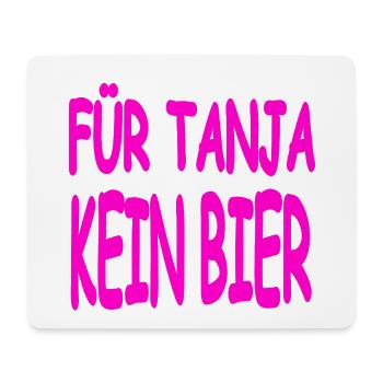 Bier - Mousepad (Querformat) - Weiß - Vorne