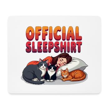 Chemise de nuit officielle Cats - Tapis de souris (format paysage) - blanc - Devant