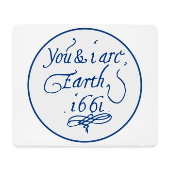 Du und ich sind Erde 1661 - Mousepad (Querformat) - Weiß - Vorne