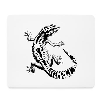 Leopardgecko - Mousepad (Querformat) - Weiß - Vorne