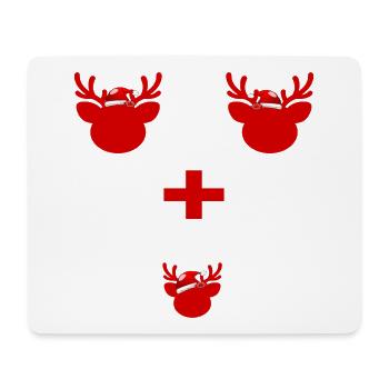 FIRST CHRISTMAS THREESOME REINDEER - Mouse Pad (horizontal) - white - Front