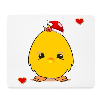Christmas Chick Christmas Heart - Mouse Pad (horizontal) - white - Front