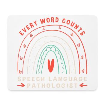 Logopäde Sprachpathologe SLP - Mousepad (Querformat) - Weiß - Vorne