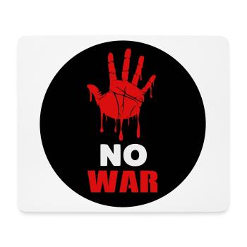 No War - Tapis de souris (format paysage) - blanc - Devant