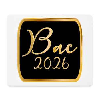 France Lycée BAC 2026 - Tapis de souris (format paysage) - blanc - Devant