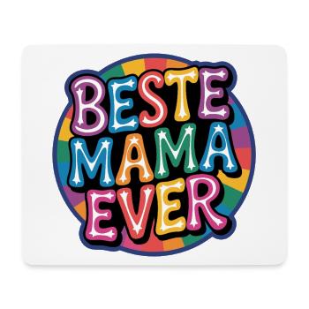 Meilleure maman de tous les temps arc-en-ciel - Tapis de souris (format paysage) - blanc - Devant