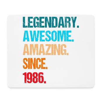 40th birthday 1986 - Mouse Pad (horizontal) - white - Front