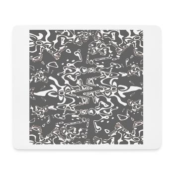 Texture gris-organique - Tapis de souris (format paysage) - blanc - Devant