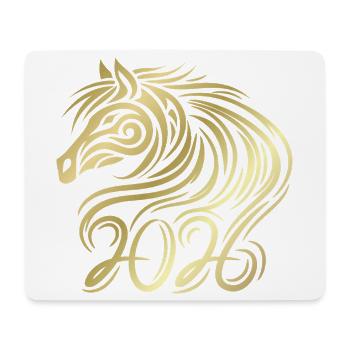Chinese New year of the Horse 2026 - Mouse Pad (horizontal) - white - Front