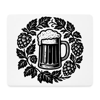 Bier kranz - Mouse Pad (horizontal) - white - Front