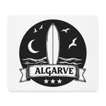 Algarve Surfers Surf Planches de surf et vagues - Tapis de souris (format paysage) - blanc - Devant