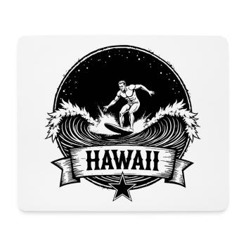 Hawaii Surfer Surfer on Pacific Wave - Mouse Pad (horizontal) - white - Front