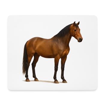 Reddish Brown Stallion in Sun Shimmer - Mouse Pad (horizontal) - white - Front